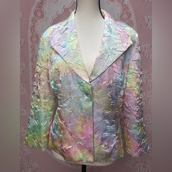 Joseph Ribkoff Jackets & Blazers - SOLD👻Joseph Ribkoff Pastel Textured Jacket | Made in Canada | Size 12